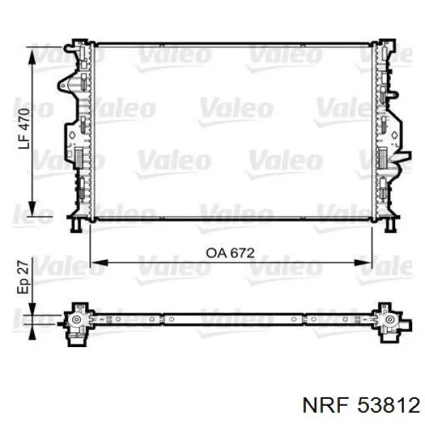 Радиатор 53812 NRF