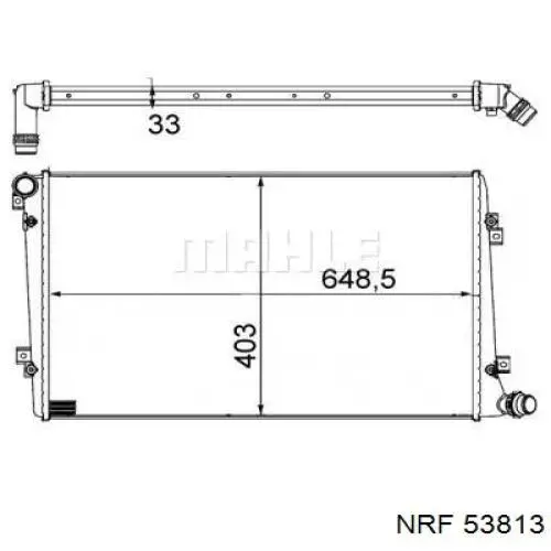 Купить 53813 NRF Радиатор водяной