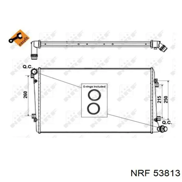 53813 NRF Радиатор основной