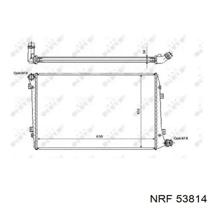 53814 NRF радиатор