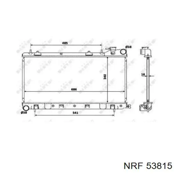 Радиатор 45111FA200 Market (OEM)