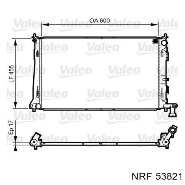 Радиатор охлаждения двигателя NRF 53821 цена, от 89.91 USD
