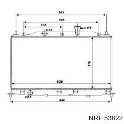 Купить 53822 NRF Радиатор водяной