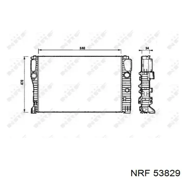 53829 NRF радиатор