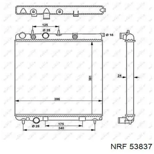 53837 NRF радиатор