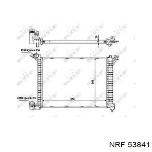 Радиатор охлаждения NRF 53841
