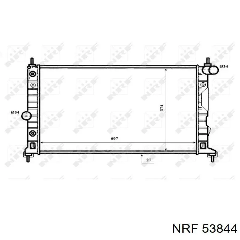 53844 NRF радиатор