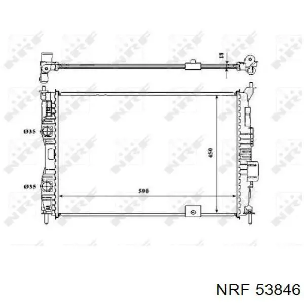 Купить 59306 NRF Радиатор водяной