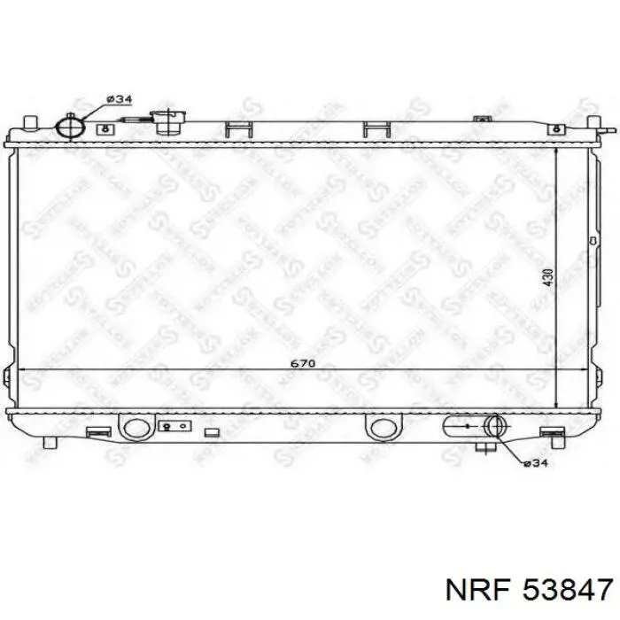 Радиатор 53847 NRF