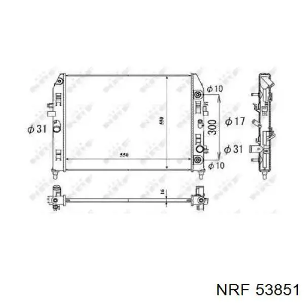 53851 NRF Радиатор основной