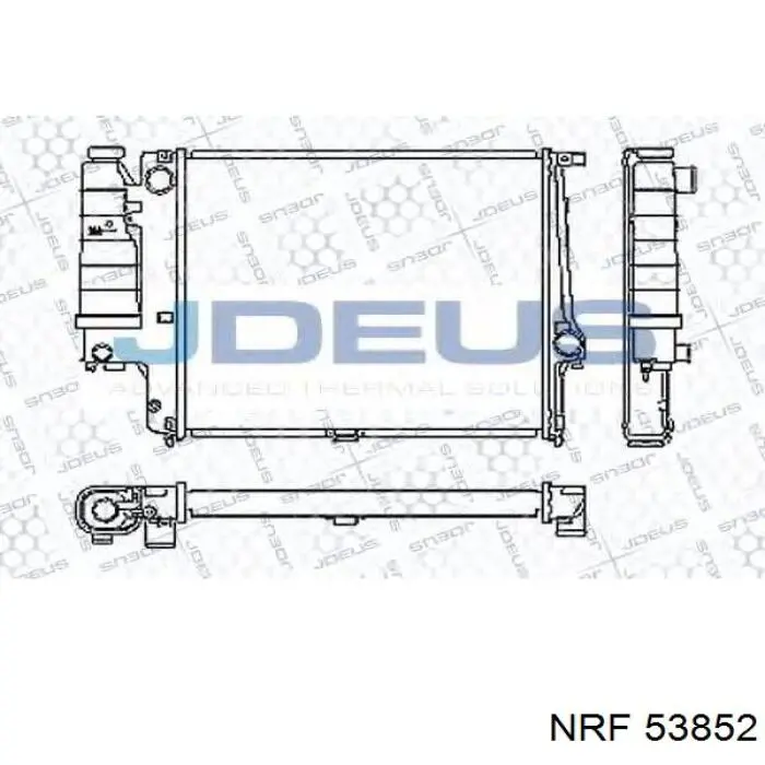 Радиатор охлаждения двигателя NRF 53852 цена, от 119.79 USD