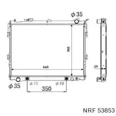 Радиатор 53853 NRF