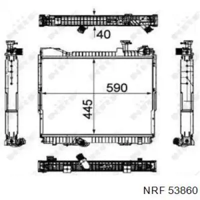 53860 NRF Радиатор основной
