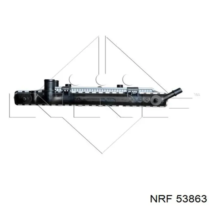 Радиатор охлаждения двигателя NRF 53863 цена, от 52.84 USD