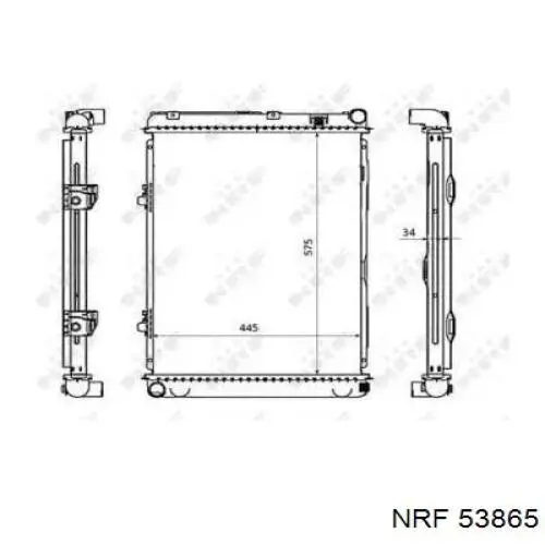53865 NRF радиатор