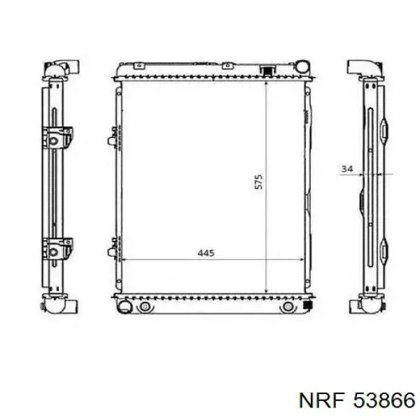 53866 NRF радиатор