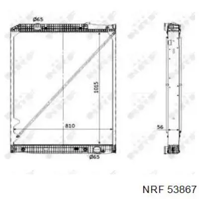 Радиатор 53867 NRF