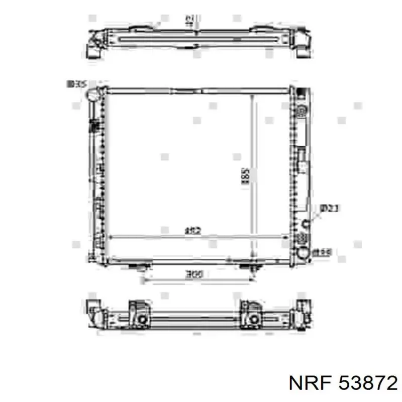 53872 NRF радиатор