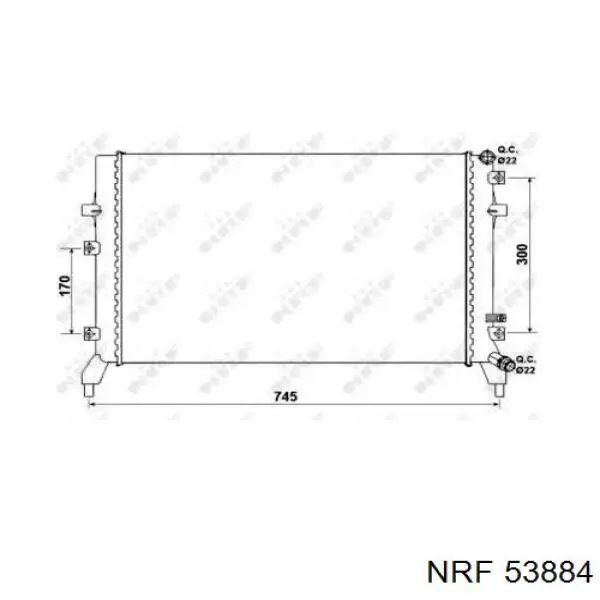 53884 NRF радиатор