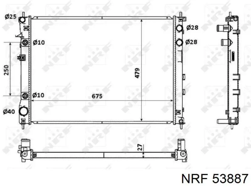 53887 NRF Радиатор основной