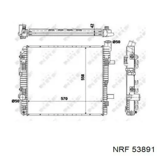 53891 NRF радиатор