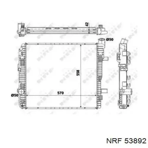 53892 NRF радиатор