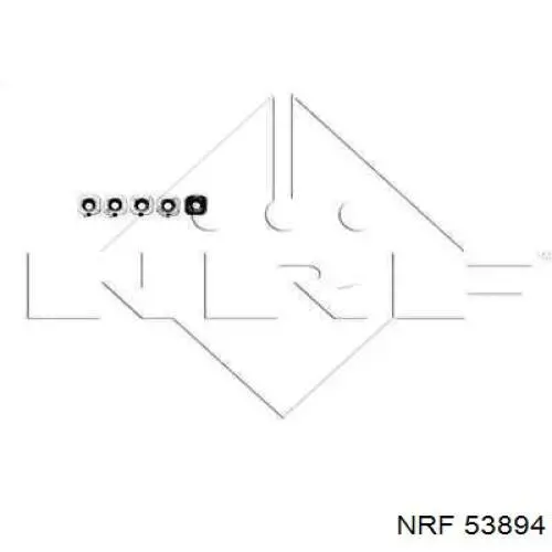Радиатор охлаждения двигателя NRF 53894 цена, от 37.62 USD