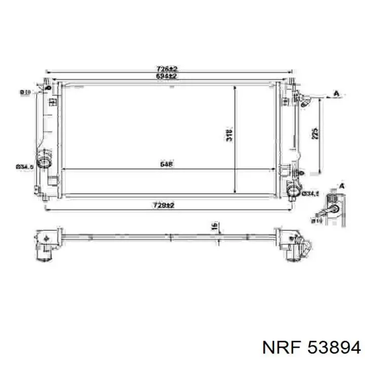 Радиатор охлаждения NRF 53894