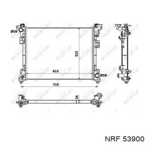 53900 NRF Радиатор основной