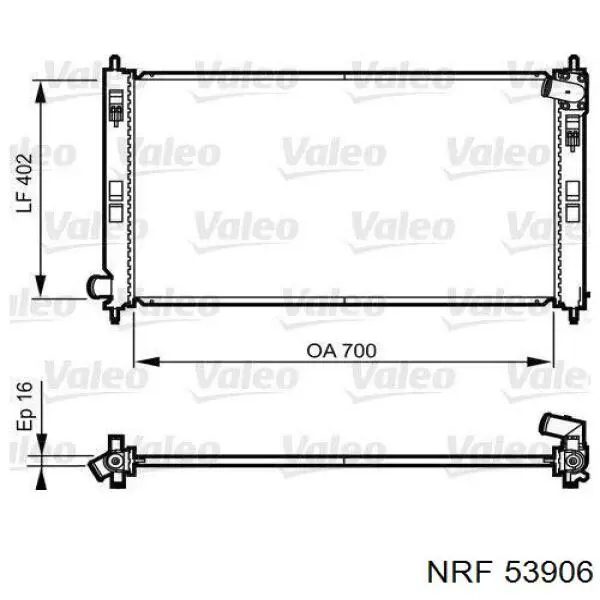 Радиатор 53906 NRF