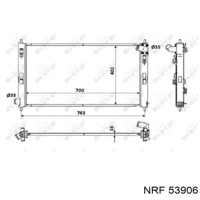 53906 NRF радиатор