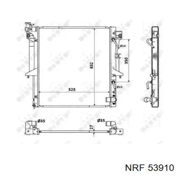 Радиатор 53910 NRF