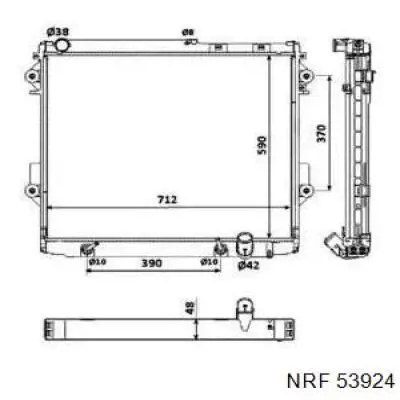 Радиатор 53924 NRF