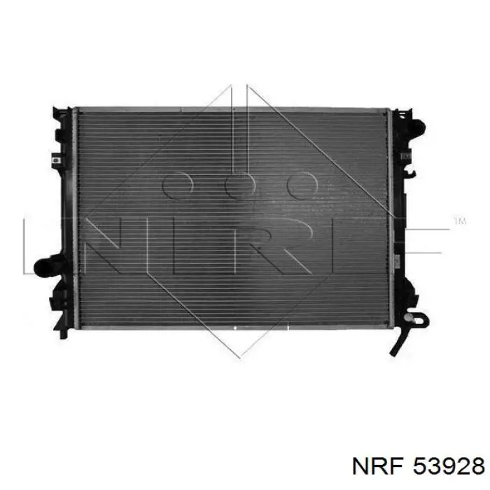 Radiador refrigeración del motor 53928 NRF