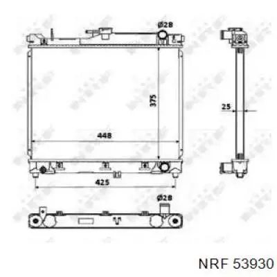 Радиатор 53930 NRF
