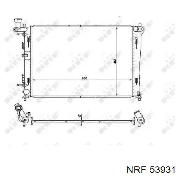 53931 NRF радиатор