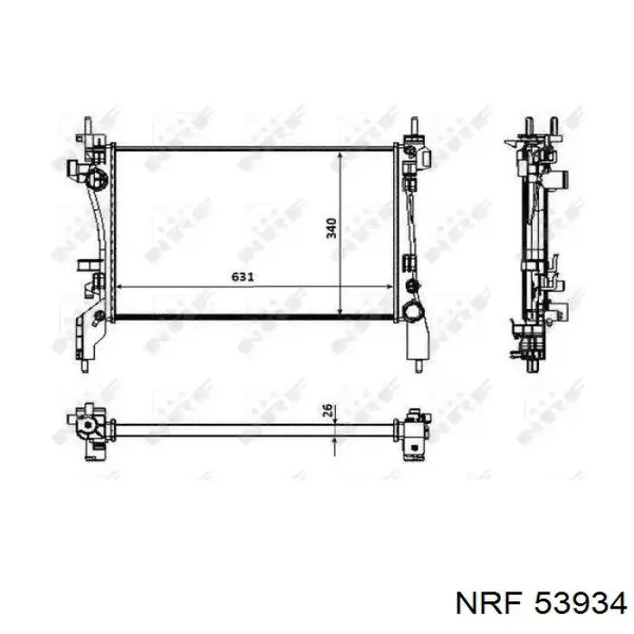 53934 NRF радиатор