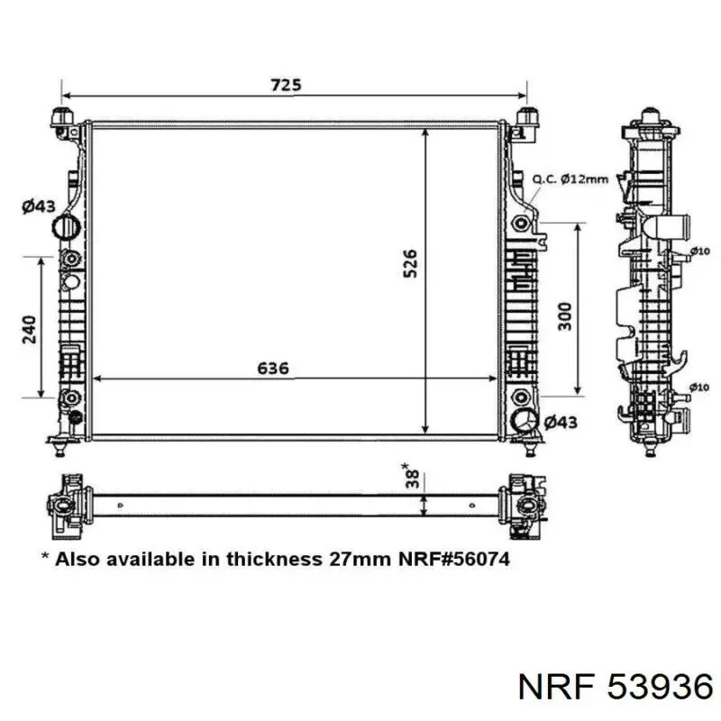 53936 NRF радиатор