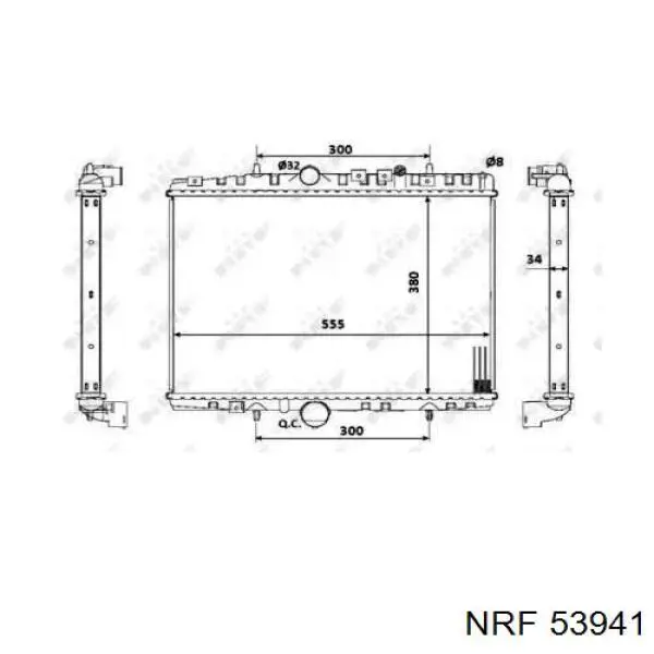 Радиатор 53941 NRF