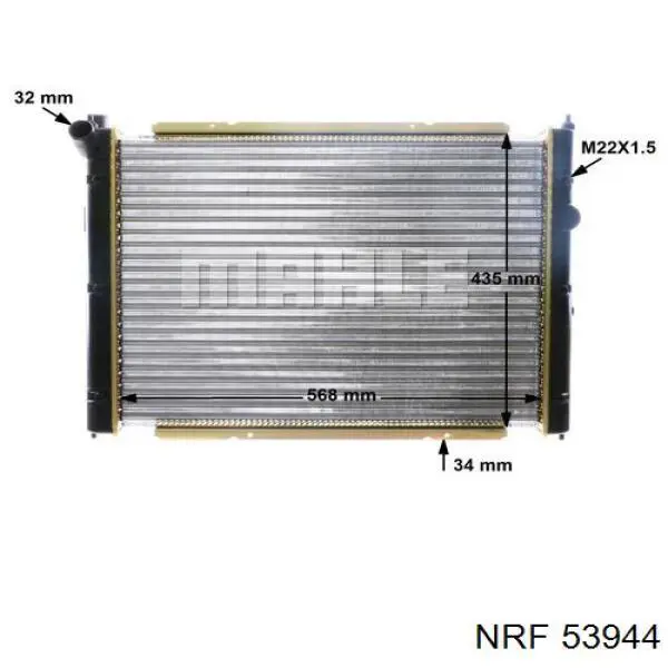 Радиатор охлаждения NRF 53944