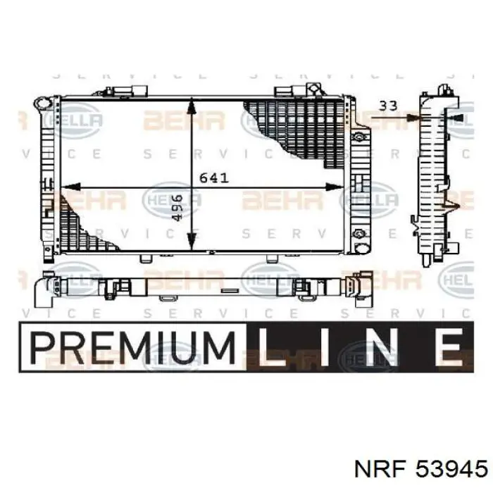 53945 NRF Радиатор основной