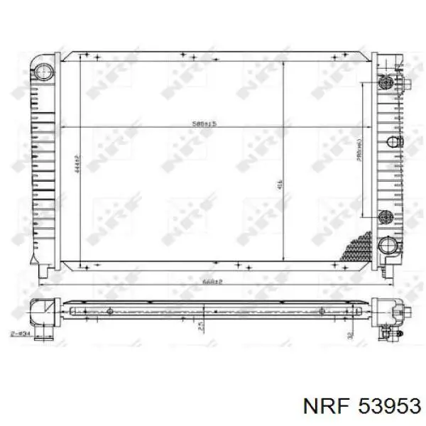 Радиатор 53953 NRF