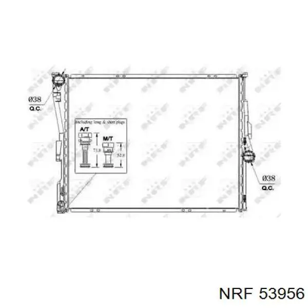 Купить 53956 NRF Радиатор водяной