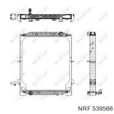 539568 NRF Радиатор основной