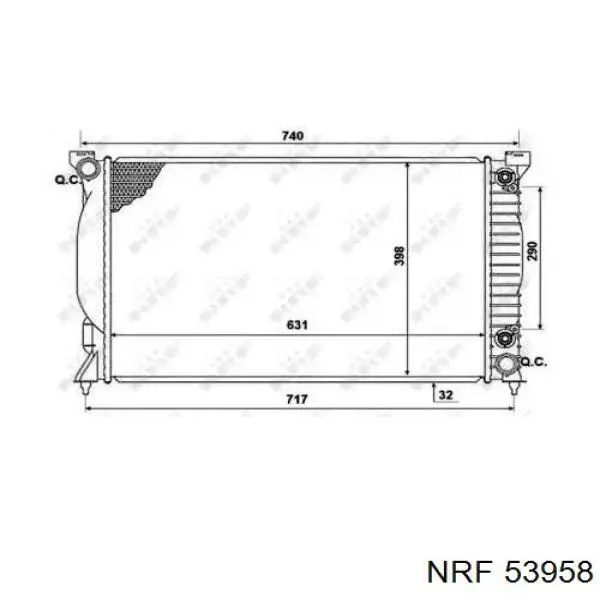 53958 NRF радиатор