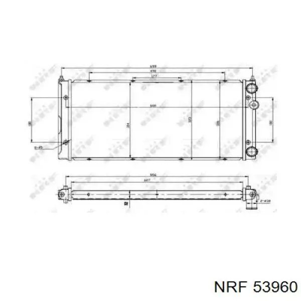 53960 NRF радиатор