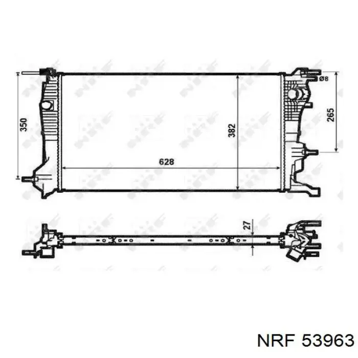 53963 NRF радиатор