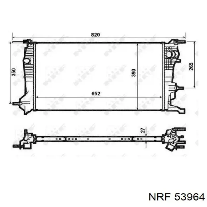53964 NRF радиатор