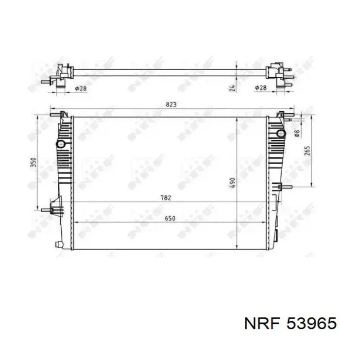 53965 NRF радиатор