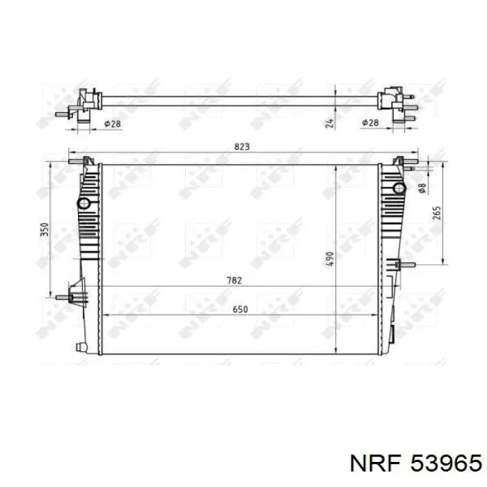 Радиатор охлаждения двигателя Polcar 601408A2 цена, от 57.52 USD